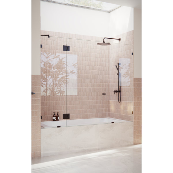 Glass Warehouse Stellar 72.5 in. W x 58.25 in. H Frameless 3 Panel